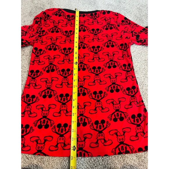 Mickey Mouse Womens Red & Black "The One And Only" Soft Pajama Set Size Small - Picture 8 of 16
